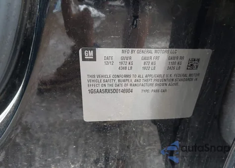 2013 Cadillac Ats Standard z USA, uszkodzony, nr VIN 1G6AA5RX5D0146904